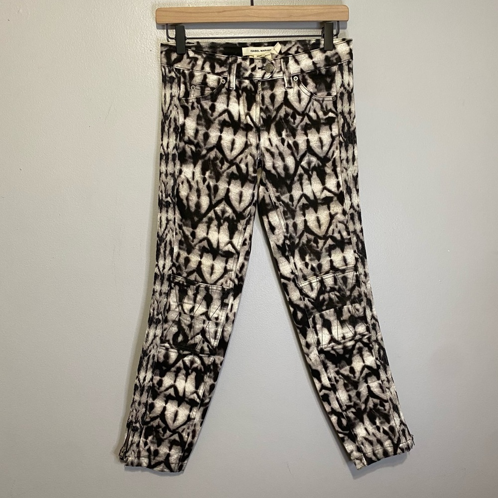 Isabel Marant x H&M Denim UK 6 Jeans US 2 Pants Patterned Skinny EU 32 Trousers
